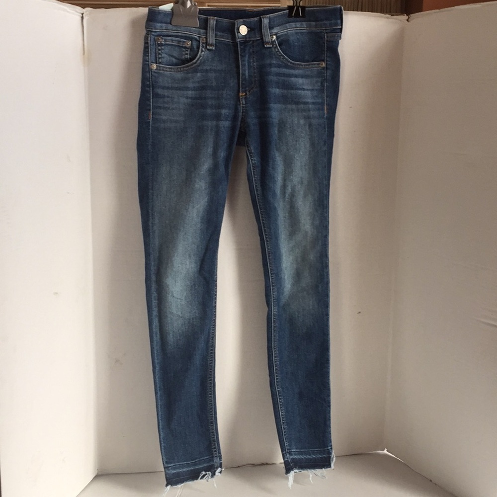 Rag and bone ankle skinny raw hem 26